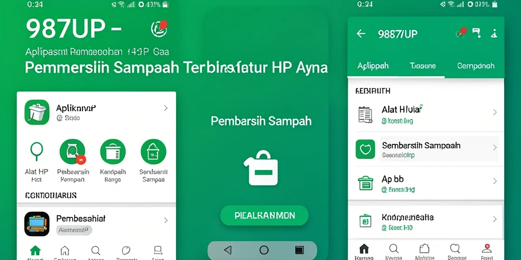 Tampilan antarmuka utama 987UP yang sederhana dan intuitif.