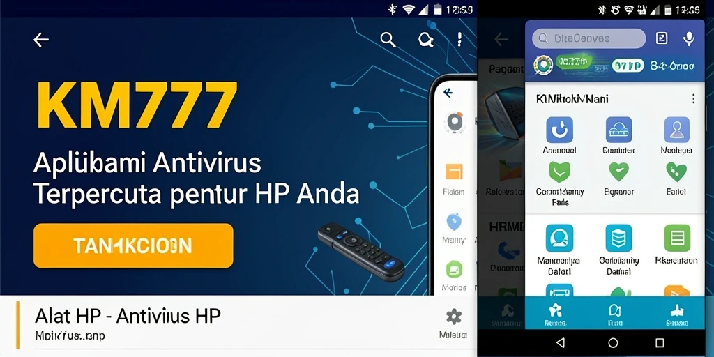 Screenshot KM777 menampilkan antarmuka pengguna yang intuitif dan ramah pengguna.